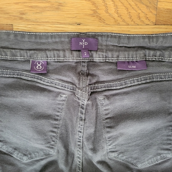 NYDJ Charcoal Slim Fit Jeans Size 2 - Picture 10 of 10